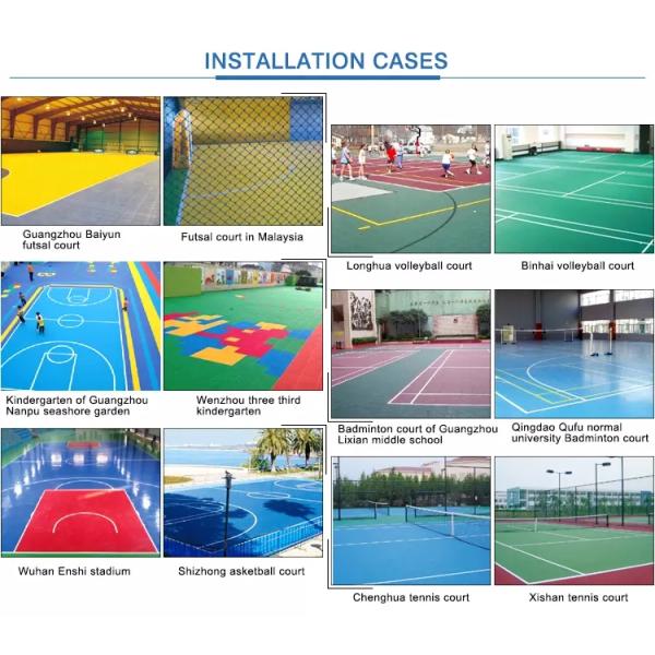 Поверхности на открытом воздухе спорт полипропилена поля Фуцал блокируя