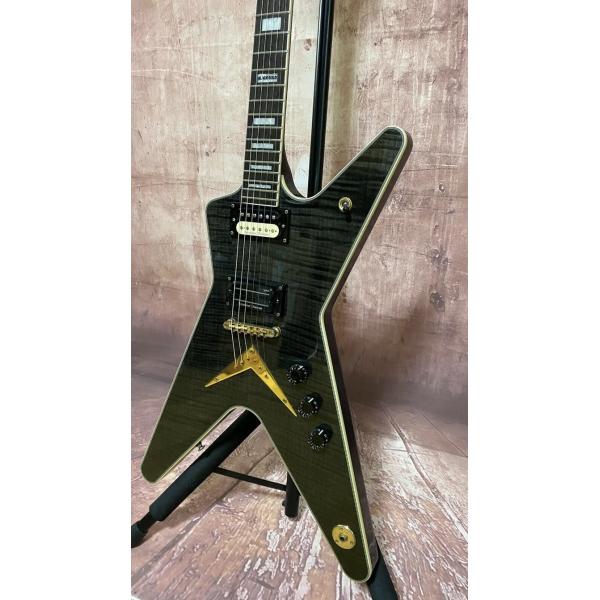 Custom Dimebag Darrell The Dean ML Type Shaped Electric Guitar Olive Green
