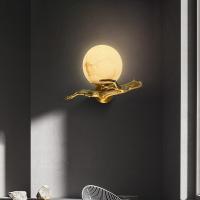 Lampe murale de chambre à coucher avec éclairage LED en cuivre pur moderne 300 mm * 200 mm