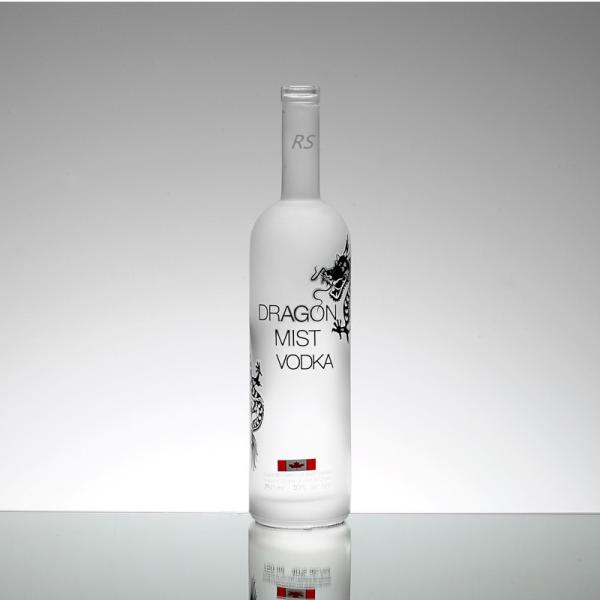 Sealing Type CROWN CAP Super Flint Wine Glass Bottle in Crystal White Material