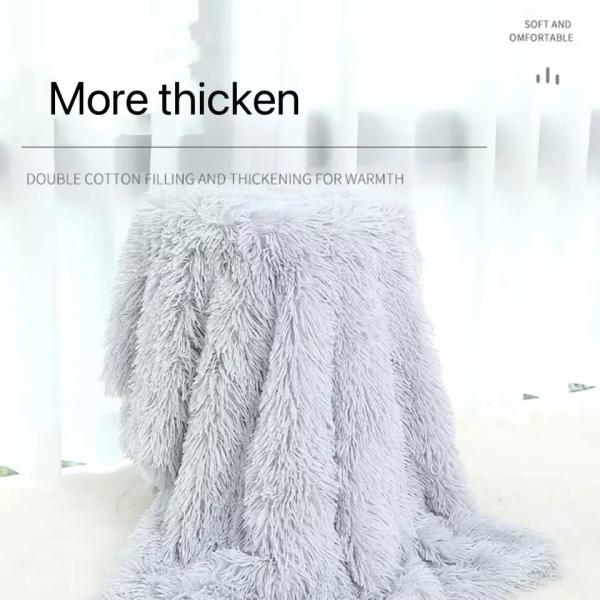 Multicolor Dog Blanket Washable Long Plush Warm Pet Sleeping Blanket