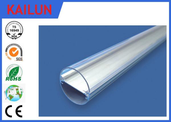 Extruded Aluminum Enclosure , Half Round 6063 / 6061T8 Led Aluminium Profiles