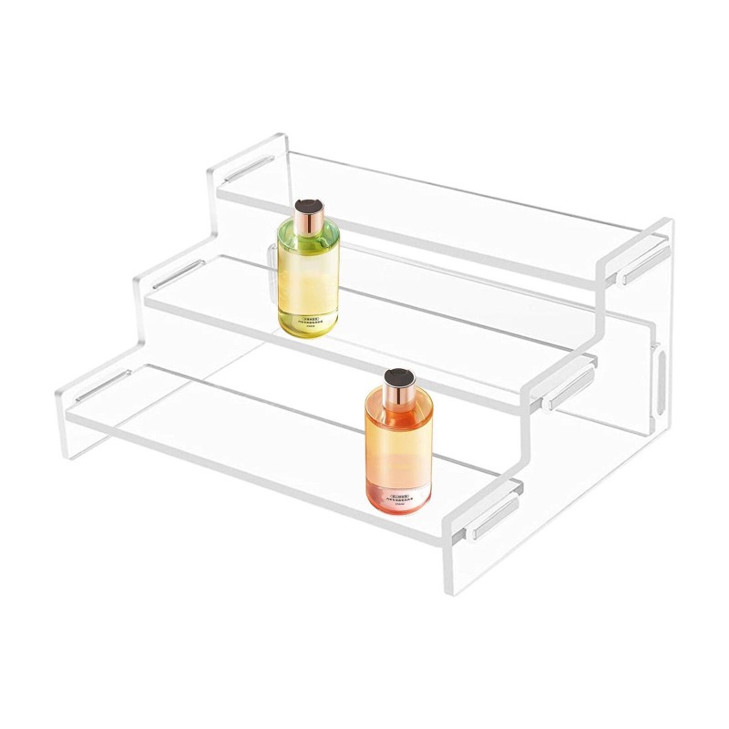 Custom Processing Acrylic Display Stand for Cosmetics Clay Statue Jewelry Three Tier Office Organizer Pop Mart Plastic Boxes