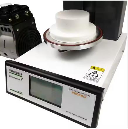 Compact Porcelain Furnace Phoenix-7 27×36×53cm with 9cm Core for Small Clinics