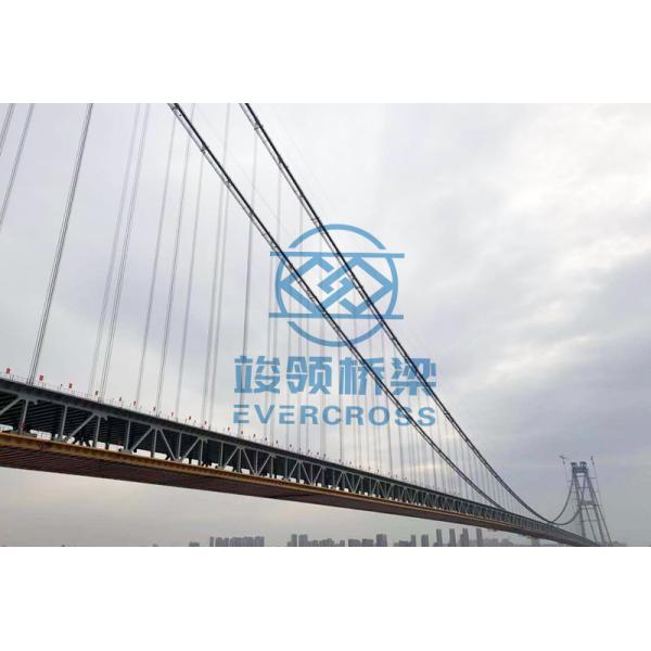 Покрашенные кабельные подвески Префабрикованные стальные мосты Большая грузоподъемность