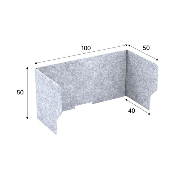 Anti-Noise 100% Recyclable Polyester Fiber Pet Acoustic Desk Panel for Office