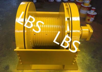 Single Drum Marine Hydraulic Winch , Windlass Mooring Winch BV ISO Standard