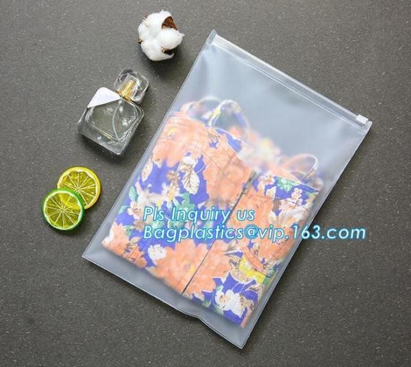costomize slider k pvc travel cosmetic bag, slider zipper bag with printing for clothes, Swimwear toiletry PVC Vin