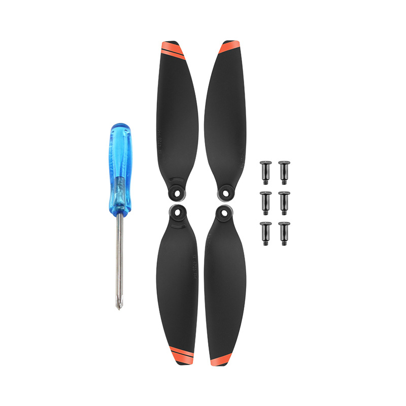 Original For Dji Mavic Mini 2 Propellers Orange 2/4k Se Blades 4726f Wing Accessories