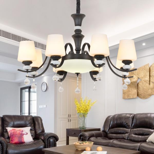 Crystal and iron chandelier for indoor home Hanging lamp (WH-CI-103)