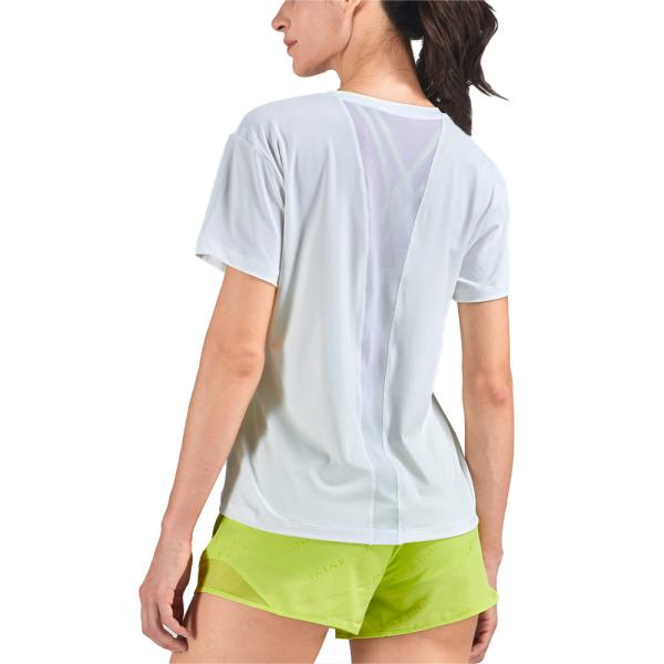 Short Sleeve Mesh Patchwork Shirts Breathable Crew Collar Workout T Shirts