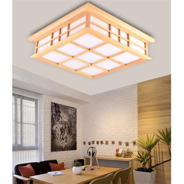 Ceiling Lights Japanese Style Tatami Lamp LED Wooden Ceiling Lighting Dining Room Bedroom Lamp(WH-WA-31)
