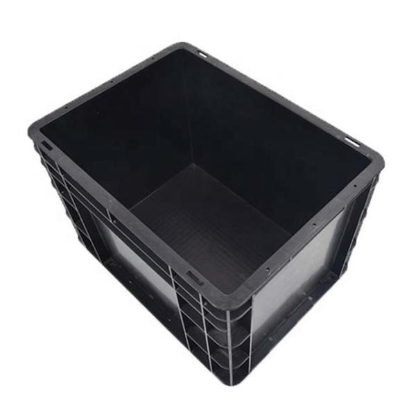 Black Antistatic ESD Corrugated Plastic Box Non Toxic With Lid
