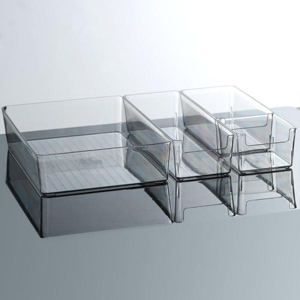 Clear Stackable Storage Bins With Lids, Large Plastic Containers With Handle For Pantry Organizer And Storage,Perfect For Bathroom,Cabinet,Kitchen,Fridge,Closet Organization