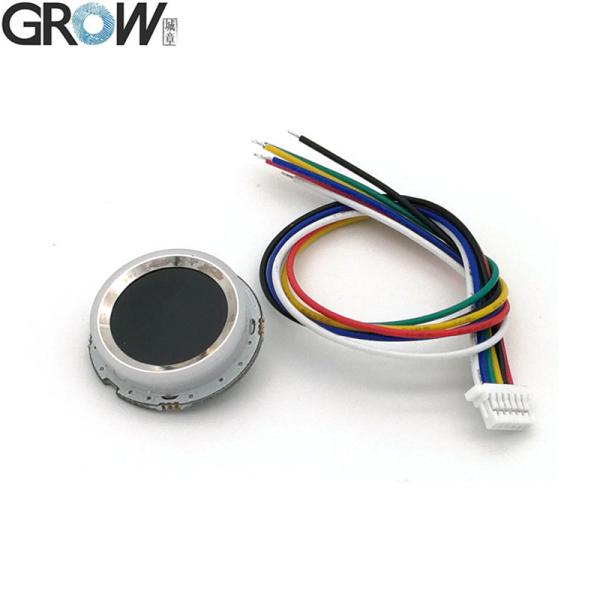 GROW R502-A RGB LED Control Малый тонкий круговой DC3.3V SH1.0-6pin Капацитивный датчик отпечатков пальцев