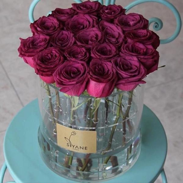 Top Quality 3mm Thickness Clear Acrylic Box Preserved Roses Box 1/9/16/25/36 Holes Square Acrylic Boxes