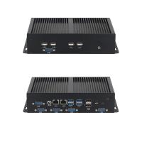 DDR4 Mini PC industriel sans ventilateur Dual LAN 6COM série Intel Core Celeron