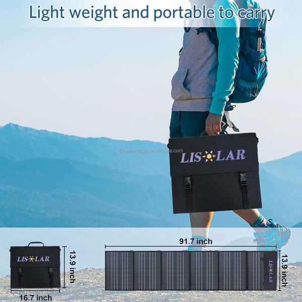 Monocrystalline Cell Solar Folding Bag with 2 USB Ports and Compact Folded Size of 400*358*40 Mm