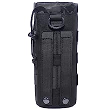 Sports Water Bottles Pouch Bag, Tactical Drawstring Molle Water Bottle Holder Portable Travel Tactical Hydration