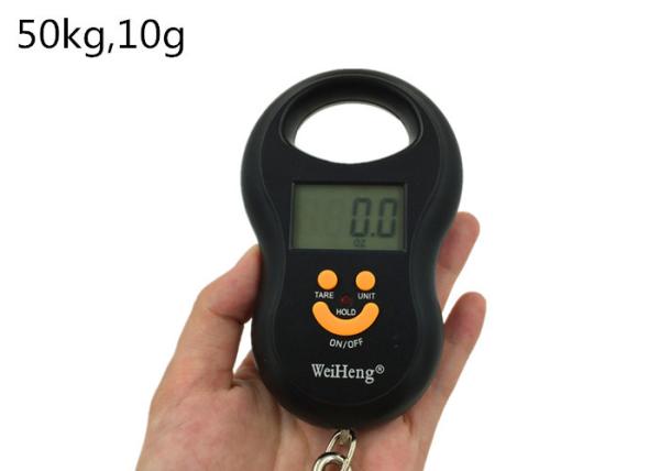 Black Color Digital Hanging Scale Big LCD With Stainless Steel Hook