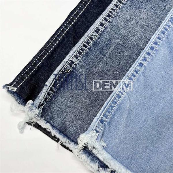 6.5 Oz Stretch Lightweight Cotton Twill Denim Fabric For Jeans