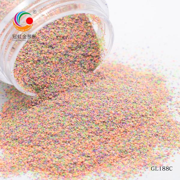 Ultra Fine Polyester Hexagonal Multicolor Glitter Powder Mix Sugar Color Outdoor Christmas Decoration