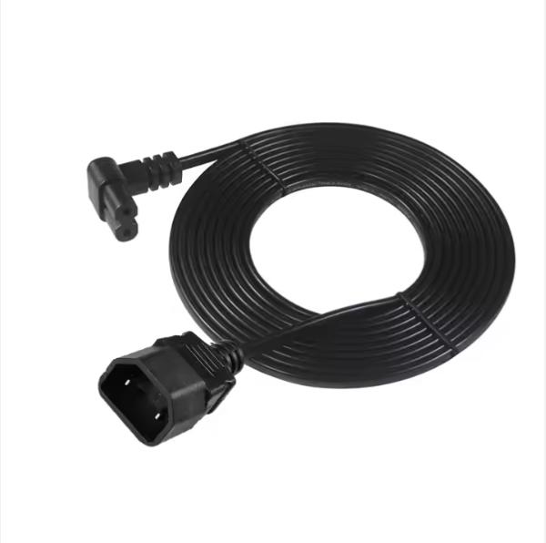 Right Angle C7 to C18 Power Cord Female to Female 10A 250V