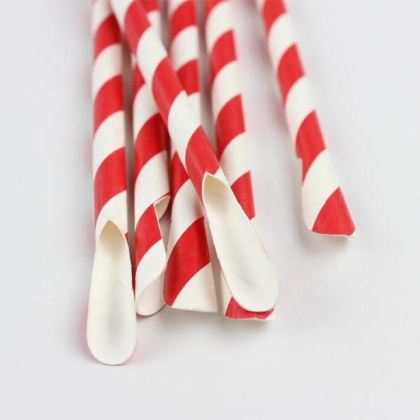 Decorative Party Paper Straws Customized Logo Juice Beverage Paper Drinking Straws