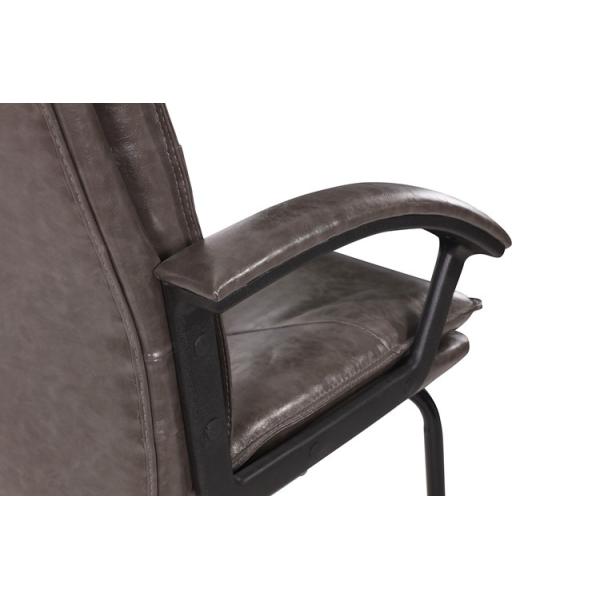 High Back Leather Office Swivel Chairs 3d Base 2.5mm Mechanism BIFMA