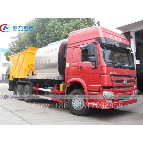 HOWO 6X4 Stainless Steel Q304-2B Asphalt Paving Truck
