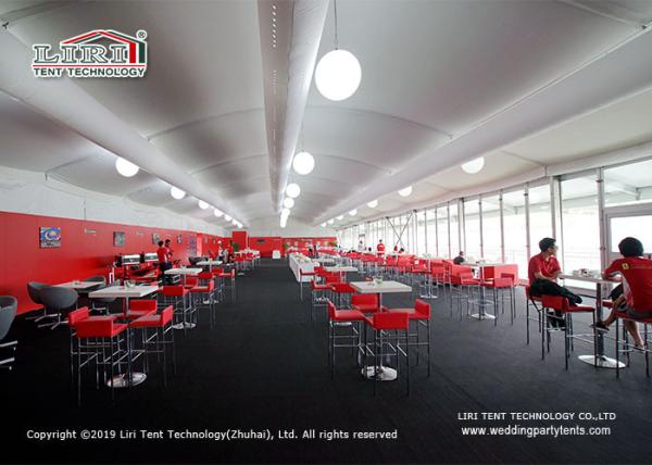Self - Cleaning Outdoor Event Tents 15x40m With Luxury ABS Panel Around And Lining