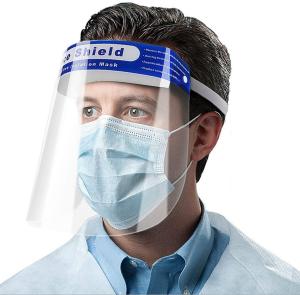 Blue Elastic Band Medical Protective Face Shield Pet Face Shield 22*32cm