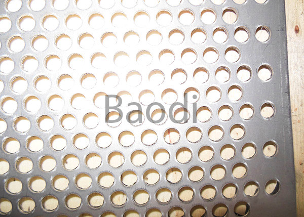Carbon Steel Metal Perforated Panels Round Hole , Perforated Stainless Steel Plate 