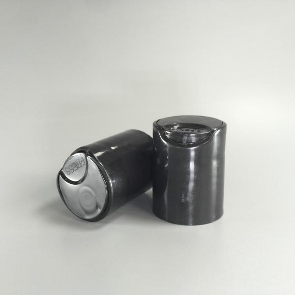 Leakproof Plastic 24/415 Black Disc Top Cap With Screw Lock