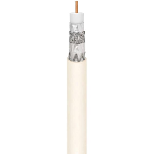 NO.7100035 RG6/U Quad-Shield Coaxial Cable CMP | UL Certified for Maximum Signal Protection