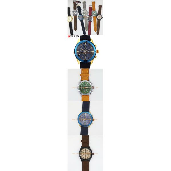 Cool Man Watch Stainless Steel Quartz Watch Genuine Leather Watch Original CURREN Watches
