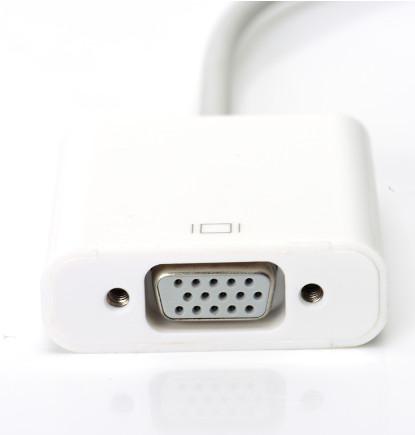 White Twisted Pair Apple Digital AV Adapter To VGA ROSH CE Certification