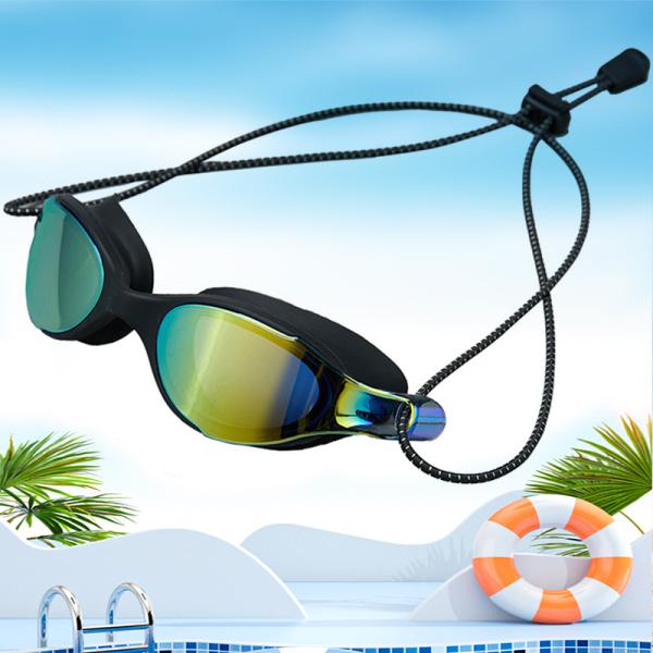 Elite Anti - Niebla UV - Protección anteojos de natación con visión de gran angular anteojos de natación a prueba de agua anteojos de natación anti niebla