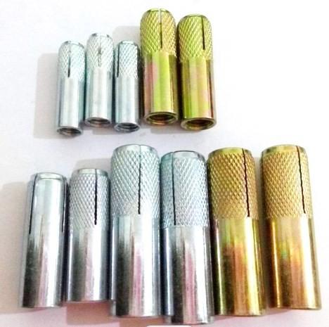 4.8 Grade Drop In Anchor Fasteners Q195 Carbon Steel Yellow Zinc Plated