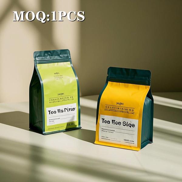 2025 New Tea Packaging Bag Custom Printing Manufacturer Wholesale Plastic Composite Zipper Bag Moisture-proof