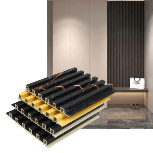 Modern Waterproof Fluted WPC Wall Panel Indoor Home Decorative Background Panels