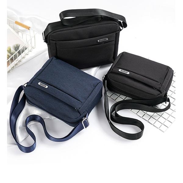 3 Colors Men Business Shoulder Bags Waterproof Nylon Casual Black Crossbody Bag