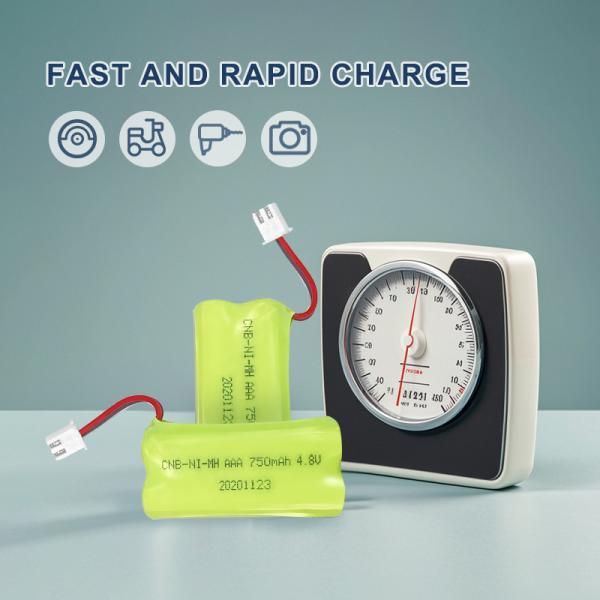 AAA Nimh батарея для солнечного хранения 2,6v 750mAh ODM перезаряжаемая батарея солнечного света