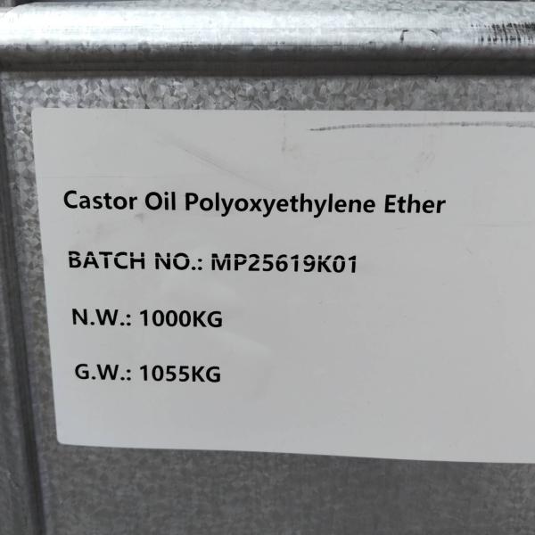PEG-40 Castor Oil Ethoxylate Nonionic Surfactant for Emulsification
