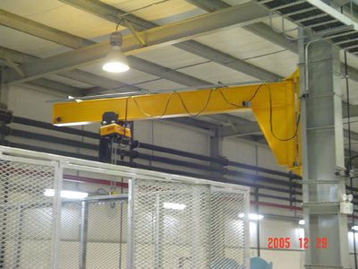 Electric Mobile Wall Mounted Jib Crane 3 Phase For Workshop