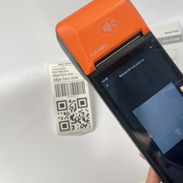 Restaurant Payment Terminal Customized Handheld POS Machine Android 12 With Dual Sim Card Slot