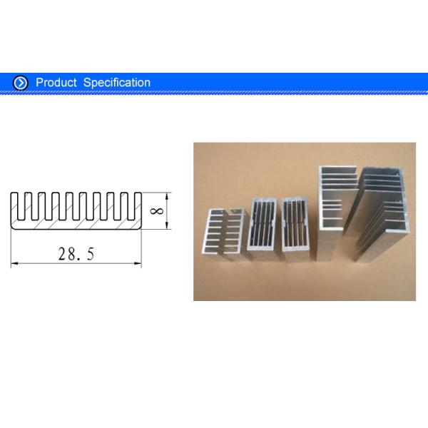 Customized Heat Sink Shape Aluminum Extrusion Profiles for Electronic Enclosure