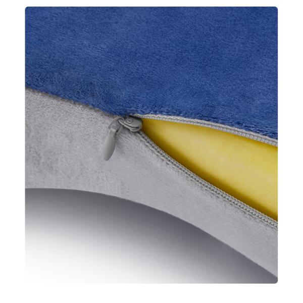 Knitted Lumbar Massage Pillow Chair Cushion Memory Foam Back Rest Support for Hotels