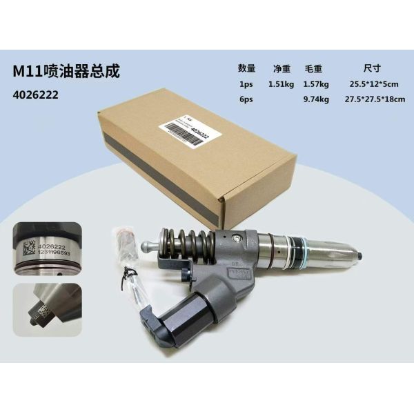 Alloy Steel Excavator Engine Parts 402622 Diesel Fuel Injector For Cum-mins M11 Diesel Engine