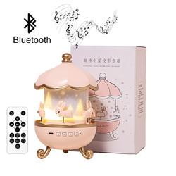 2022 Christmas Gift Dream Rolling Huts Projector Lamp With Wireless Speaker 360 Degree Rotation 12 Projection Films Cust